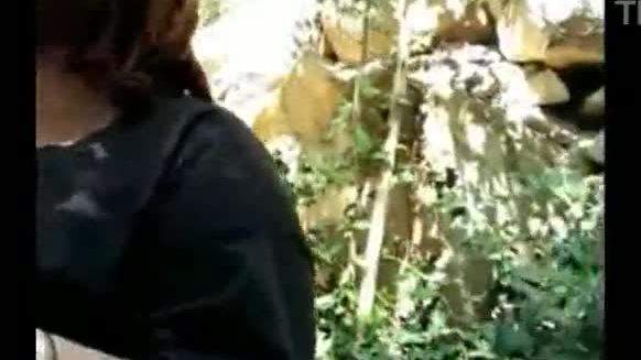 Mature woman gives blowjob in the woods preview